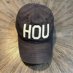 Aviate HOU Navy Baseball Cap (Moderately‎ Distressed)